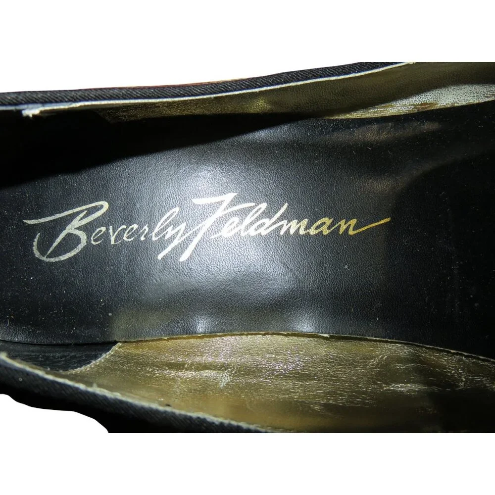 Beverly Feldman Leopard print hair calf leather slip on flats size 10